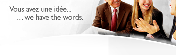Vous avez une idée... We have the words.